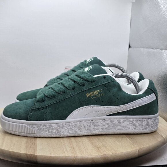 PUMA Hairy Suede Classic Vivid Green Size 8 Mens Brand New - Picture 1 of 8